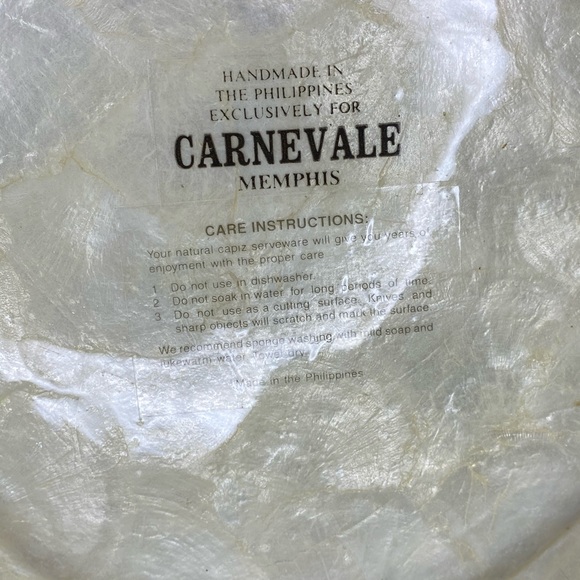 Handmade kappa shell serving plates - Picture 2 of 2